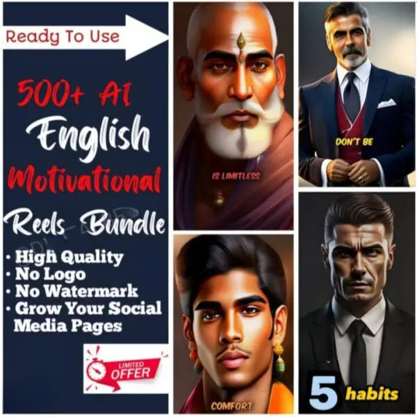 1000+ (AI) Hindi and English Reel Bundle Ai gugu ji